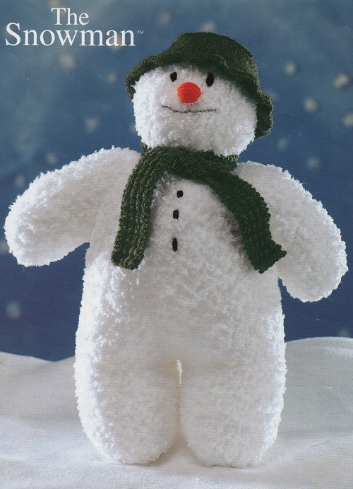 Vintage Knitting Pattern For Snowman eBay